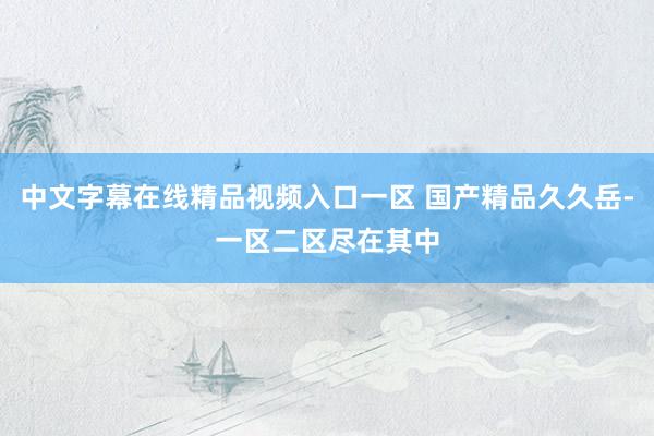 中文字幕在线精品视频入口一区 国产精品久久岳-一区二区尽在其中