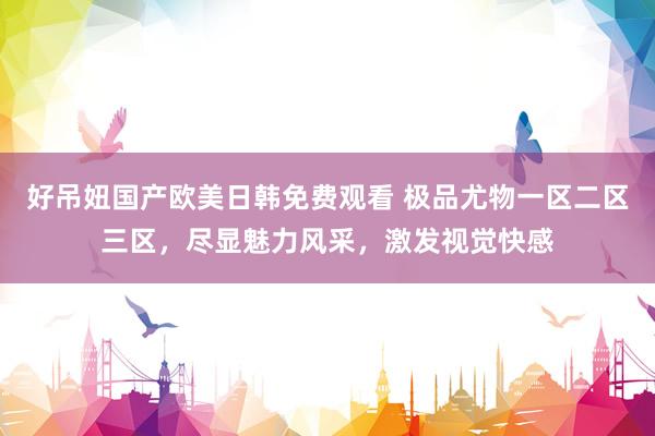 好吊妞国产欧美日韩免费观看 极品尤物一区二区三区，尽显魅力风采，激发视觉快感
