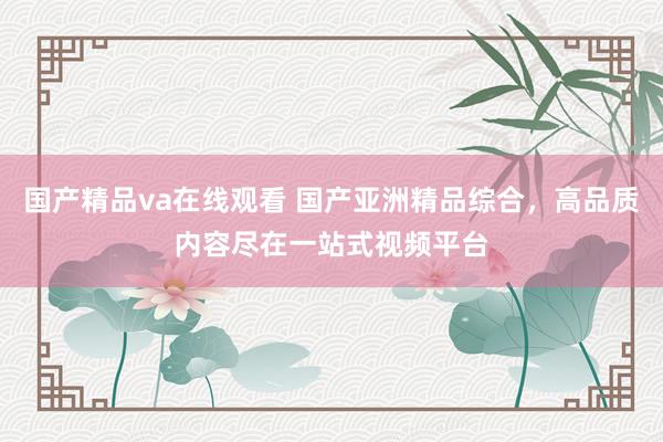 国产精品va在线观看 国产亚洲精品综合，高品质内容尽在一站式视频平台