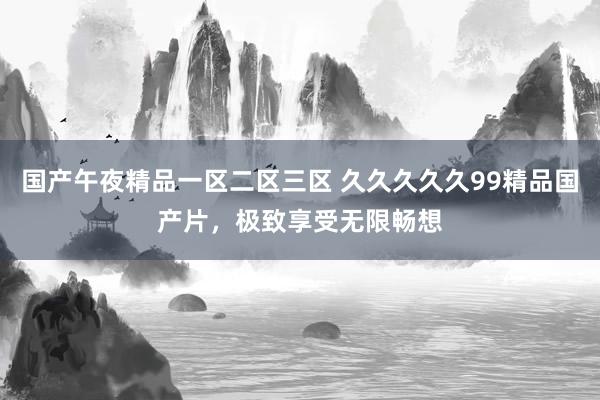 国产午夜精品一区二区三区 久久久久久99精品国产片，极致享受无限畅想